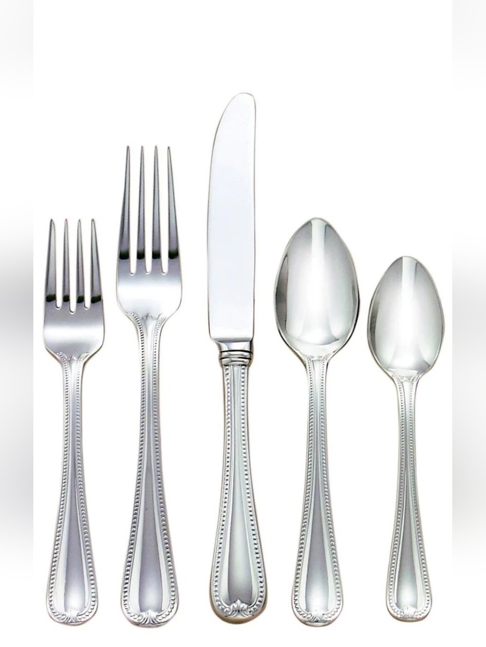 *NEW* LENOX Vintage Jewel Stainless Steel Flatware ~ Full Service for 8 ~ 40 Pcs